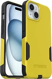 Otterbox Iphone 15, Iphone 14, & Iphone 13 (Only) - Commuter Series Case - Night Reverse (Yellow & Black) - Slim & Tough - Pocket-Friendly - With Port Protection - Non-Retail Packaging