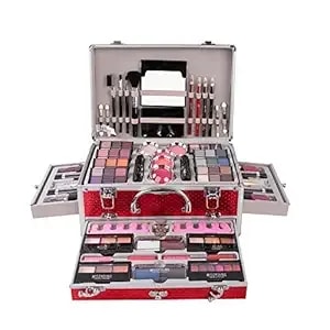 Fantasyday All-In-One Holiday Make Up Gift Set - Makeup Kit For Women Full Kit Essential Starter Bundle Include Eyeshadow Palette Lipstick Blush Foundation Concealer Face Powder Mascara Lipgloss Brush