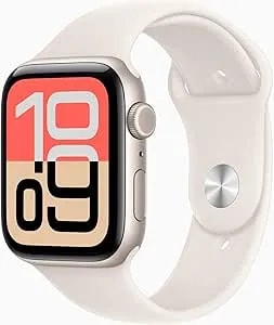 Apple Watch Se 3 [Gps, 44mm] Starlight Aluminum Case With Starlight Sport Band, M/L (Renewed)