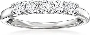 Ross-Simons 0.50 Ct. T.W. Lab-Grown Diamond 5-Stone Ring In Sterling Silver