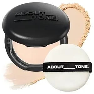 About Tone Blur Powder Pact 0.32oz - Pressed Powder Compact With Mirror And Puff Makeup Setting Finishing Blurring Natural Translucent Lightweight Face Sebum Oil Control Vegan Formula (03 Natural)