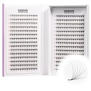 Curacoro Xl Lite Promade Wide Fans 6d-0.07 Volume Lashes Cc Curl 7-13mm Length Handmade Lightweight Lash Fans For Soft Fluffy Eyelash Extensions