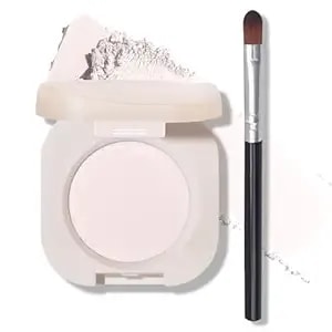 Single Eyeshadow Nude Eyeshadow Primers,Beige Brown Eyeshadow,Ultra Fine Smooth Powder Long Lasting High Pigment Eyeshadow,Daily Korean Eyes Makeup (01 Moonlight)