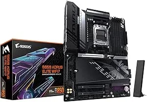 Gigabyte B850 Aorus Elite WIFI7 AMD AM5 ATX Motherboard, Support AMD Ryzen 9000/8000/7000 Series, DDR5, 14+2+2 Power Phase, 3X M.2, Pcie 5.0, USB-C, WIFI7, 2.5GbE LAN, EZ-Latch, 5-Year Warranty