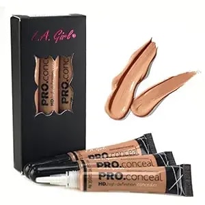 La Girl Hd Pro Conceal High Definition Concealer (Medium Bisque)(Pack Of 3)