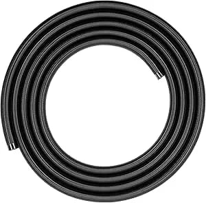 Corsair Hydro X Series Xt Softline Mesh Tubing - Easily Cut To Length - Durable Epdm Rubber - Black