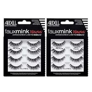 Ardell Faux Mink Lashes Demi Wispies False Eyelashes Multipack, Natural Look Lashes For Everyday Wear, 2 Pack