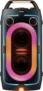Samsung Sound Tower st40f Portable Party Speaker W/Built-In Battery, Bluetooth Connectivity, Up To 12 Hours Battery Life, ipx4 Splash Resistant, Microphone & Guitar Inputs, Party Lights+