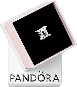 Pandora Sparkling Gemini Zodiac Charm - Gift For Her - Compatible Moments - With Gift Box - Sterling Silver With Cubic Zirconia
