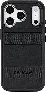 Pelican Protector Iphone 17 Pro Case [Compatible With Magsafe] Rugged Magnetic Phone Case With 16ft Military-Grade Drop Protection - Heavy Duty Phone Cover For Iphone 17 Pro - Black