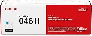 Canon Genuine 046 Cyan Toner Cartridge High Capacity Compatible With lbp654cdw, mf731cdw, mf733cdw, mf735cdw