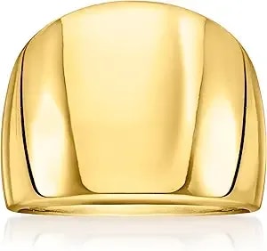 Ross-Simons Italian 14kt Yellow Gold-Plated Wide Dome Ring