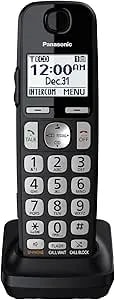 Panasonic Accessory Cordless Handset (Kx-tgea40b1) For Panasonic Kx-tge433b/Kx-tge445b Telephone Models, Black