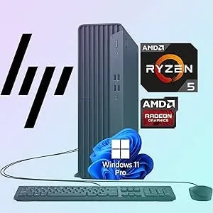 Hp Desktop Pc Elite Sff g9 - 6-Core 5ghz Ryzen-5 Processor(1.3 Times Faster Than Intel i7-1255u) - ddr5 Ram - Wifi - Bluetooth - Hdmi, Usb, Rj-45 - Windows 11 Pro - Wired Kb & Mouse (32gb Ram & 1tb Ssd)