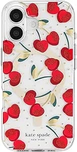Kate Spade New York Iphone 17 Case - Compatible With Magsafe - Designer Phone Case - Cherry Dot Gems