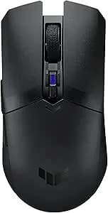 Asus Tuf m4 Gaming Wireless Gaming Mouse - Dual Wireless Modes - Bluetooth/Rf 2.4 Ghz, 12k Dpi Optical Sensor, 6 Programmable Buttons
