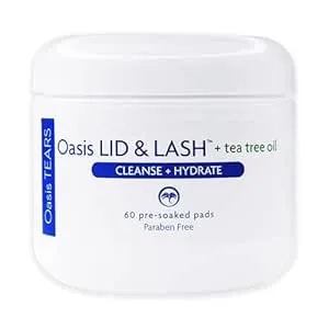ot7300 - Oasis Lid & Lash® + Tea Tree Oil For Eyelids & Lash Wipes - 60 Count - Paraben Free & Rinse Free