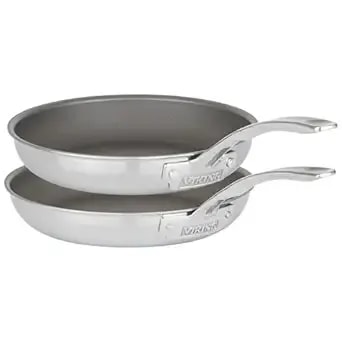Viking Pureglide Pro 3-Ply Nonstick Frying Pans, Made Without Pfas, 2-Piece Induction Fry Pan Set, 9.5 And 11-Inch, Metal Utensil Safe Titanium Nonstick Surface, Oven Safe To 600f