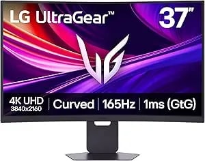 LG 37G800A-B 37-Inch Ultragear 4K UHD (3840 X 2160) Curved Gaming Monitor, 165Hz, 1ms, Freesync Premium Pro, Displayhdr 600, HDMI 2.1, Displayport, USB Type-C, Tilt/Height/Swivel Stand, Black
