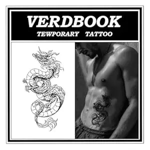 Waterproof Temporary Tattoos: 2-Sheet Tattoo Kit With Realistic Body Stickers, Semi-Permanent Tattoos For Adults Lasting 7-15 Days – Safe For Men & Women, Mountain Coil Dragon