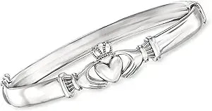 Ross-Simons Sterling Silver Claddagh Bangle Bracelet