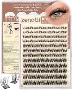 Spider Lash Clusters Wispy Eyelash Clusters Natural Breeze Lashes Cluster Venus Cluster Eyelash Extensions D Curly Cosplay Individual Lashes With Invisible Band Diy At Home 8-16mm By Zenotti