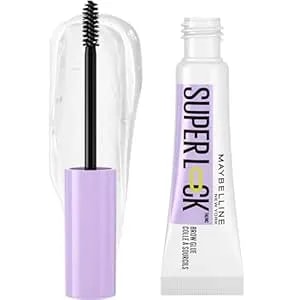 Maybelline Super Lock Brow Glue Eyebrow Gel, Lightweight Brow Gel For Up To 24hr Hold, Clear, 1 Count