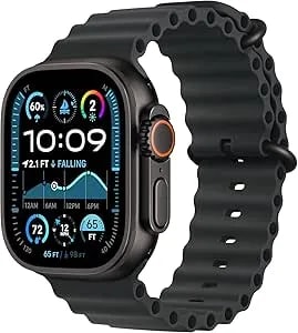 Apple Watch Ultra 2 (Gps + Cellular, 49mm) - Black Titanium Case With Black Ocean Band (Renewed)