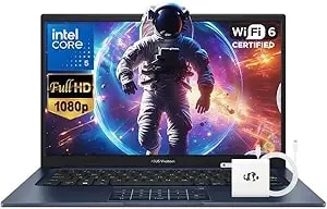 Asus Vivobook 14" Fhd Business Laptop, Intel 10-Core 5 120u(Beats i7-1335u), 16gb Ram 512gb Ssd, School Laptop For College Student With Copilot Ai Numberpad Private Webcam Wi-Fi 6 Win 11 W/Accessories