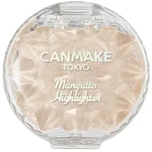 Canmake - Munyutto Highlighter - Packed Powder Compact - 0.13oz (3.8g) (01 Moonlight Gem)