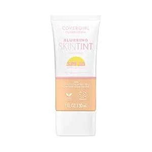 Covergirl Clean Fresh Blurring Skin Tint With Spf 30, 420 Light/Medium Neutral, Liquid Foundation, Soft Matte Finish, Smooths, Brightens, Blurs Pores, Mineral Sunscreen, Vegan Formula