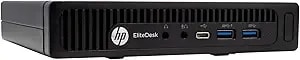 Hp Elitedesk 800 g2 Mini Business Desktop Pc Intel Quad-Core i5-6500t-2.5 Ghz ,8g ddr4,240g Ssd,Vga,Dp Port,Windows 10 Professional 64 Bit-Multi-Language-English/Spanish (Renewed)