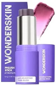 Wonderskin Cream Blush Stick Ph-Activated - Phlush Stick Multi-Use, Blush For Cheeks And Lips, Cooling Nourishing Color-Adjusting Makeup