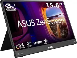 Asus Zenscreen mb16ahv 15.6 Inch 1080p Portable Monitor - Kickstand, Anti-Glare, Blue Light Filter, Mini Hdmi, Tripod Mountable, Protective Sleeve, Travel Display For Macbook And Pc