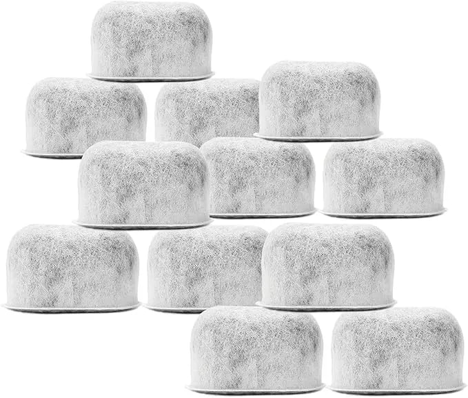 12 Pack Replacement Charcoal Water Filters For All Cuisinart Coffee Machines - Cuisinart Compatible (Not Keurig) Filters Fit Both Newer & Older Models Cuisinart Coffee Makers