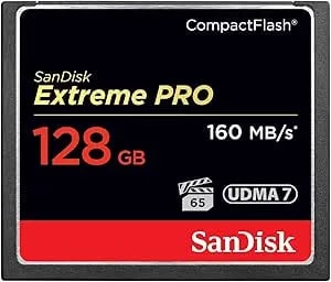 Sandisk 128gb Extreme Pro Compactflash Memory Card Udma 7 Speed Up To 160mb/S- Sdcfxps-128g-x46