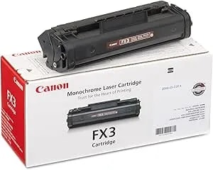 Canon fx3 Laser Toner Cartridge, Black - In Retail Packaging