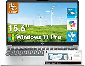 Hp 15.6" Touchscreen Laptop For Business & Student 2026, Intel Core i3-1315u (Beat i5-1135g7), Copilot Ai, Wi-Fi 6, Bluetooth 5.3, Win 11 Pro With Branded Laptop Kb Kit(16gb Ram &512gb Ssd)