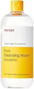 Manyo Pure Cleansing Water, Triple Micellar Technology For Sensitive Skin, Makeup Remover & Hydrating Cleanser, Korean Skincare 16.9 Fl Oz (500ml)