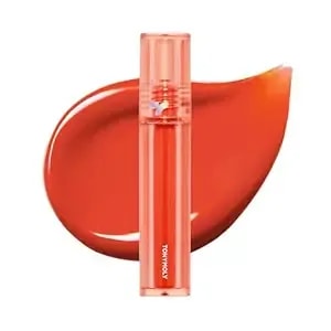 Tonymoly Perfect Lips Shocking Lip Tint – Long Lasting Semi-Permanent Lip Stain With Shea Butter & Argan Oil, Moisturizing Lightweight Formula For Smooth Lips, n01 Ruby Shocking, 0.37 Fl Oz