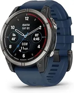 Garmin Quatix® 7 Pro Premium Gps Marine Smartwatch With Amoled Display, Led Flashlight, Sailing And Watersport Activities, Fish Forecast And Trolling Motor Control