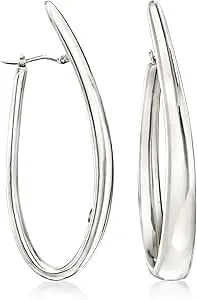 Ross-Simons Italian Sterling Silver Hoop Earrings