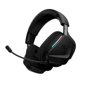 Corsair Void v2 MAX Wireless Gaming Headset For PC, PS5, PS4, Switch, Mobile - Simultaneous 2.4GHz+Bluetooth, Dolby Atmos, Sonarworks Soundid, 70Hr Battery, Fast Charging, Clear Microphone - Carbon