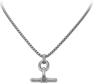 Harley-Davidson Women'S Bar & Shield Logo Toggle Necklace - Stainless Steel