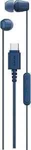 Sony Ier-ex15c Usb-C Plug, Wired In-Ear Headphones For Iphone And Android Phones, With Built-In Multi-Function Button, Volume And Mic Control, Supports Usb Audio Class 1.0 Devices, Blue