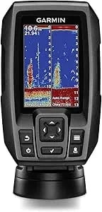 Garmin Striker™ 4 Fishfinder Worldwide Version W/77/200khz - 4-Pin Transducer W/Transom & Trolling Motor Mounts