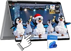 Hp Omnibook X 2 In 1 Laptop Flip (Next Gen Envy x360), 16-Inch 2k Touchscreen Amd Ryzen Ai 7 350 (> Intel i7-1355u), 24gb lpddr5 1tb Ssd, Win 11 Pro, Ai Copilot+ Pc +Bwe Accessories