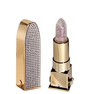 1 Piece Flash Diamond Color-Changing Lipstick Nourishing Lip Balm Moisturizing Lasting Brightening Lip Color. (03#)
