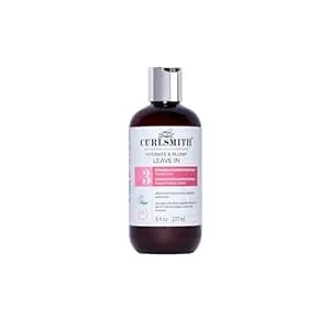 Curlsmith Hydrate & Plump Leave In Conditioner For Curls, Lightweight Volumizing Conditioner For All Curl Types, Vegan & Cruelty-Free (8 Oz)