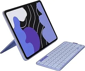 Logitech Flip Folio, Keyboard Case For Ipad Pro 13-Inch (m4 & m5) & Ipad Air 13-Inch (m2, m3 & m4) (2024, 2025 & 2026) - Protective & Stowable Bluetooth Keyboard Case, Multi-Device - Lilac